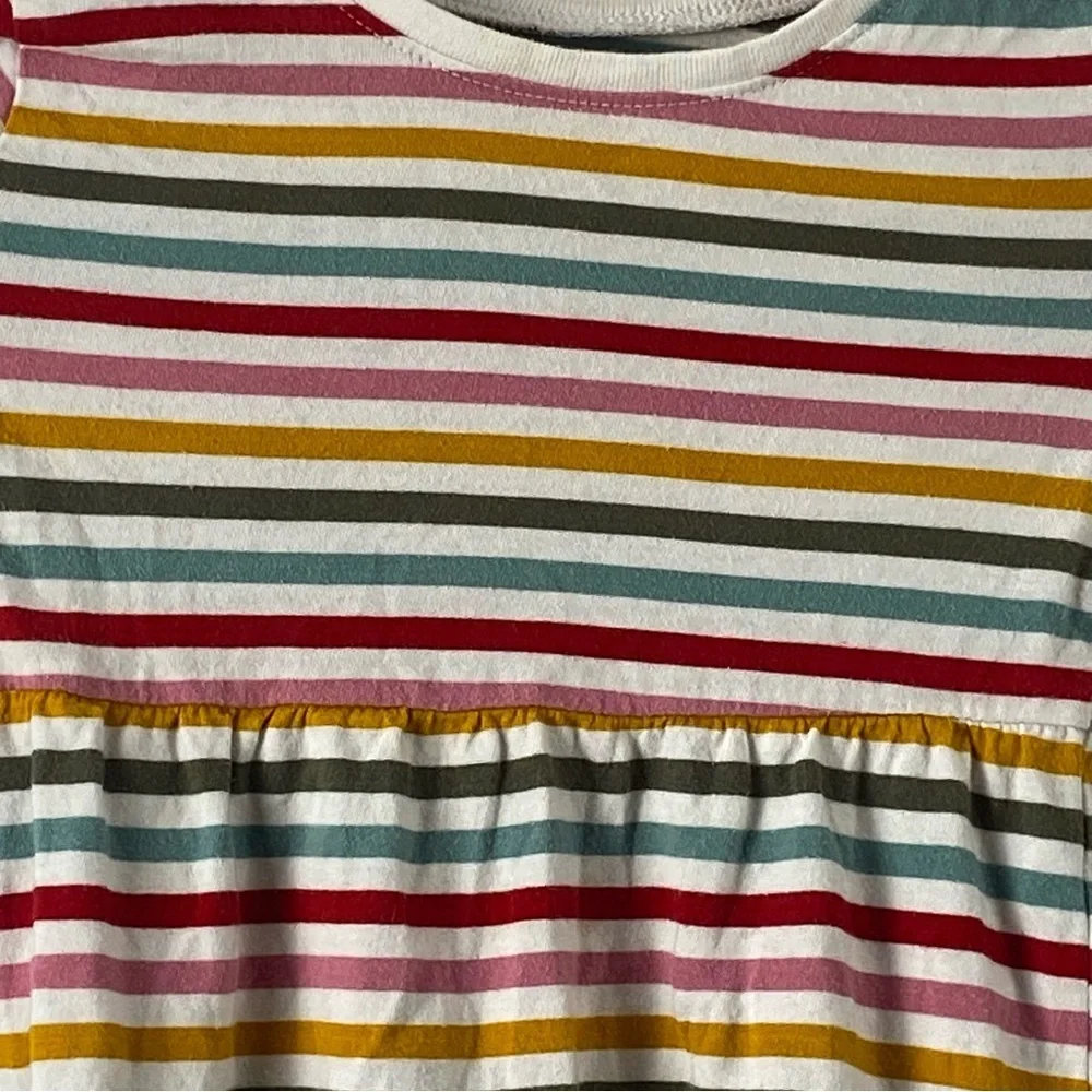 Old Navy Toddler Girl Colorful Striped Long Sleeve Dress Size 4T